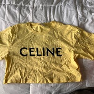 Celine cropped tee